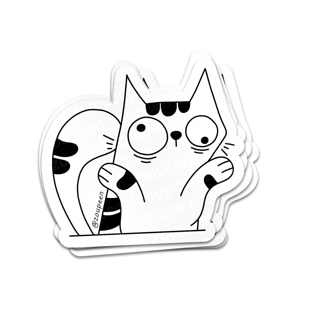 Hug Meow Sticker