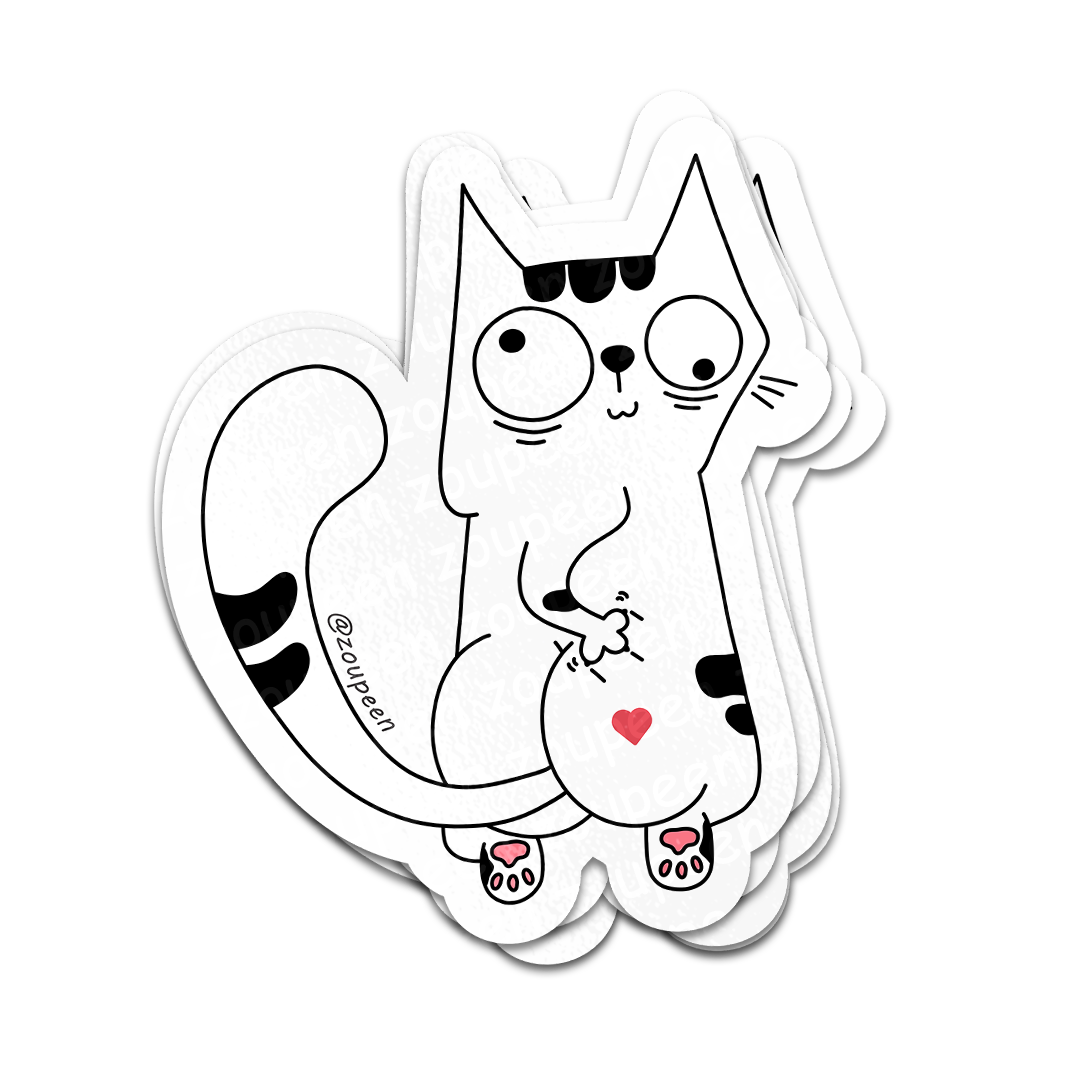 Seductive Kitty Sticker