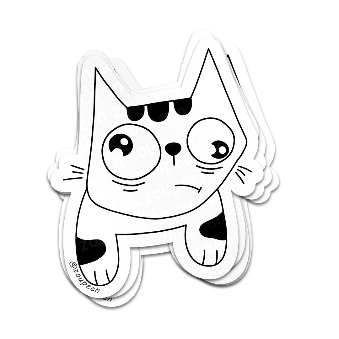 Meh Kitty Sticker