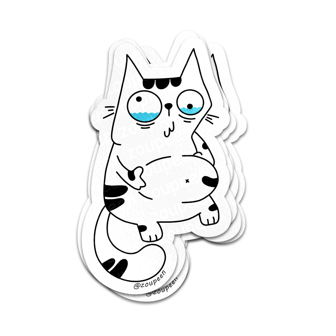 Chubby n' Sad Sticker