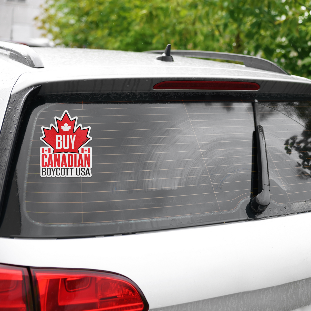 Buy Canadian, Boycott USA Sticker