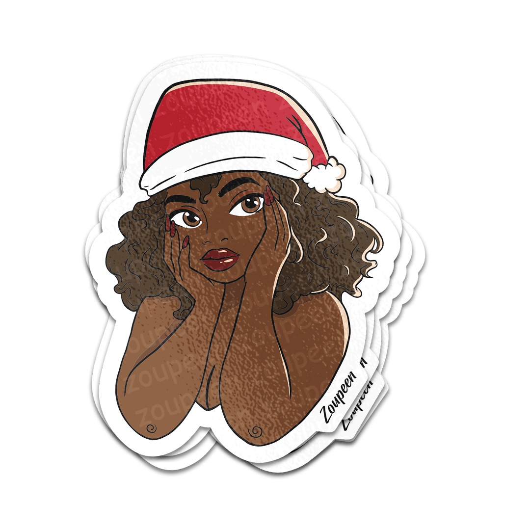 Santa's Sweet Surprise Sticker