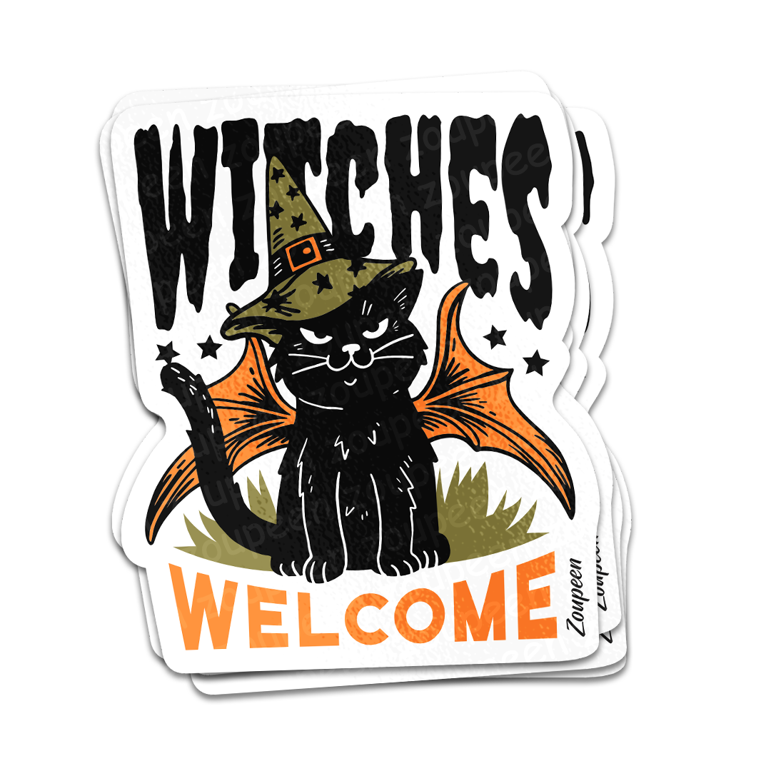 Witches Welcome Sticker
