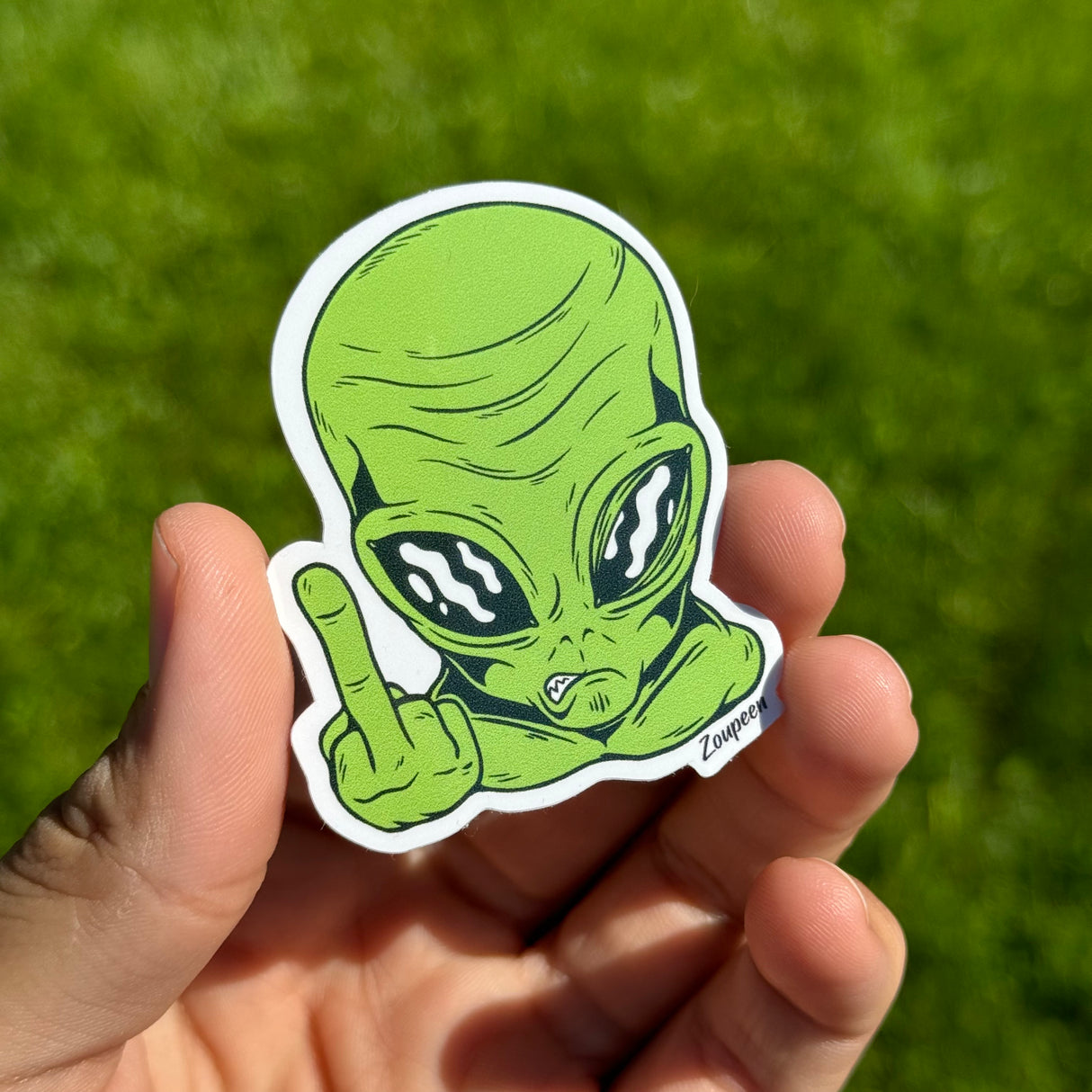 Alien Attitude Sticker