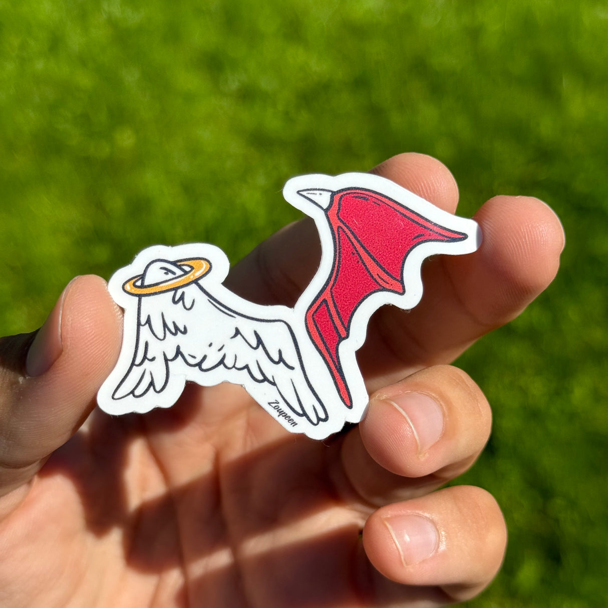 Angel & Demon Wings Sticker