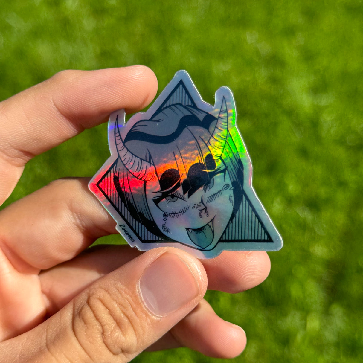 Demon Anime Girl Sticker