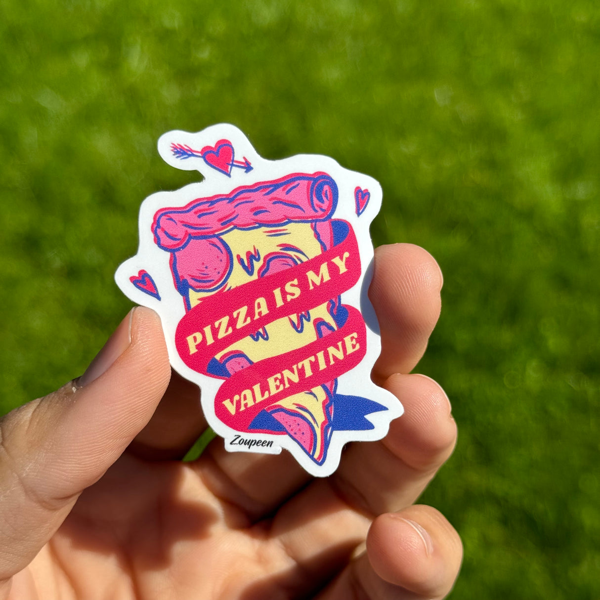 Pizza Valentine Sticker