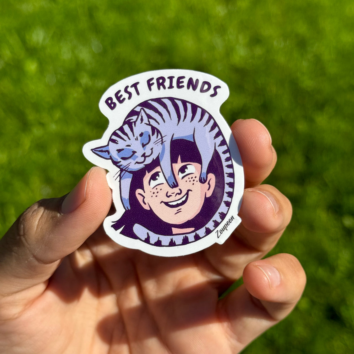 Feline Friendship Sticker