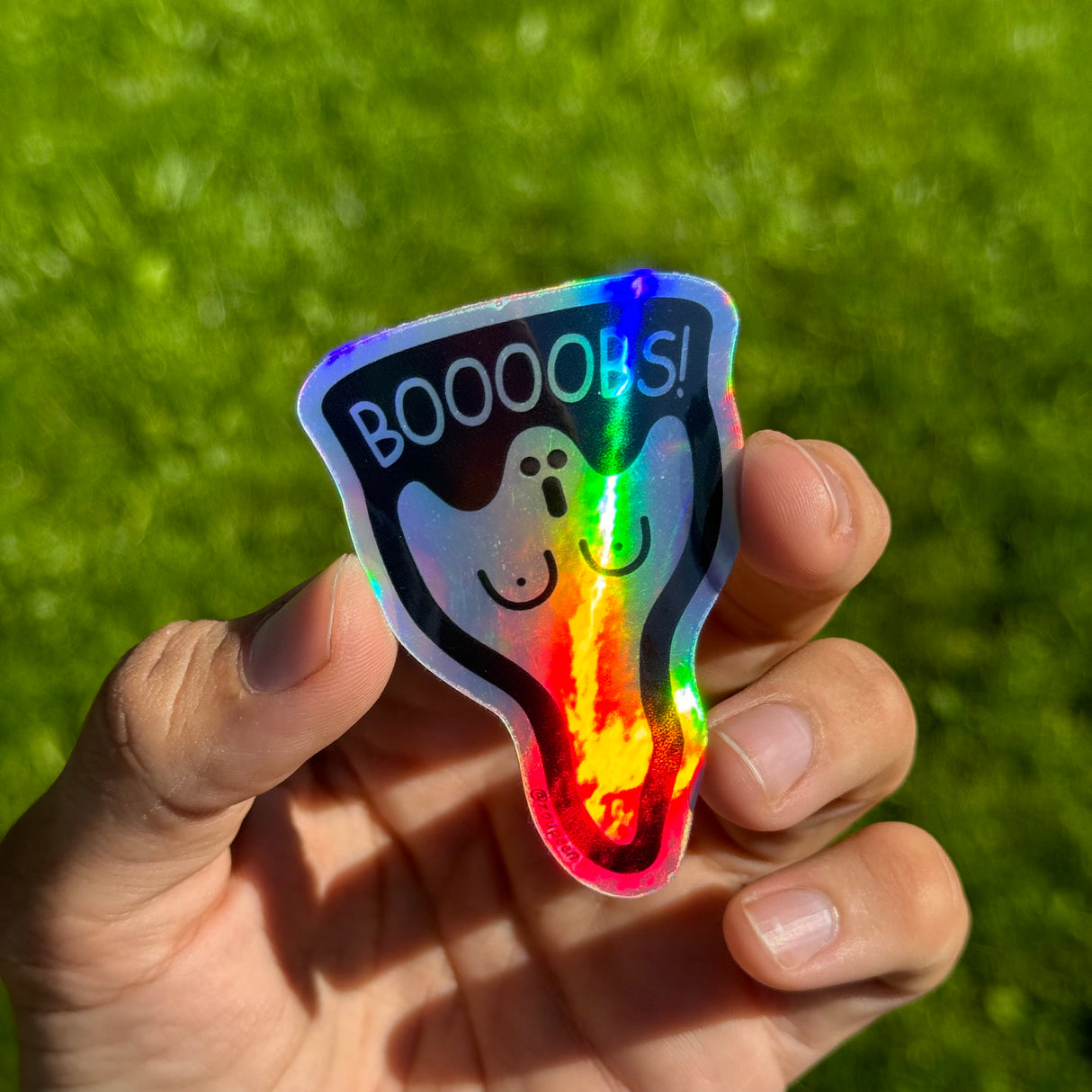 Boooobs Ghost Sticker
