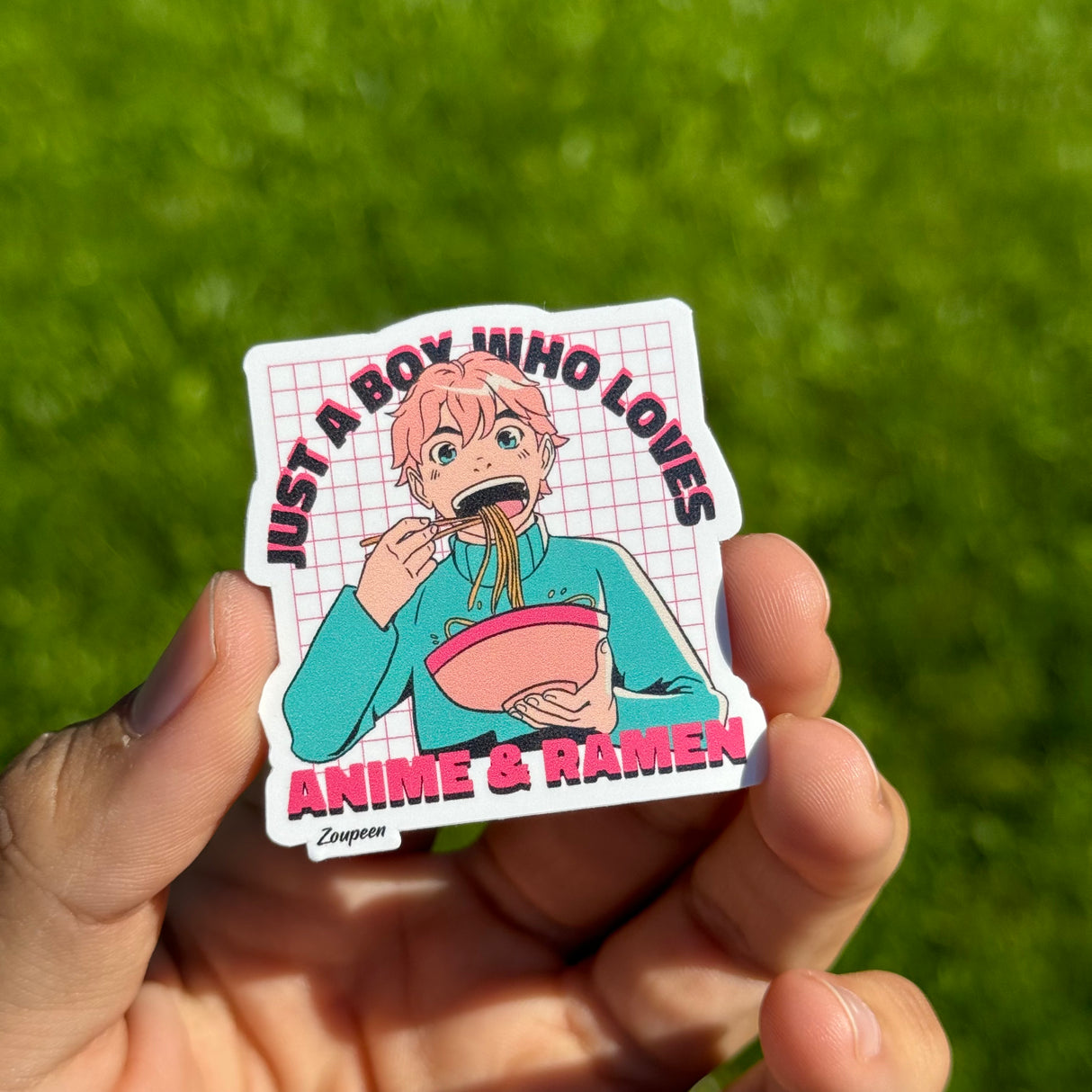 Anime and Ramen Lover Sticker