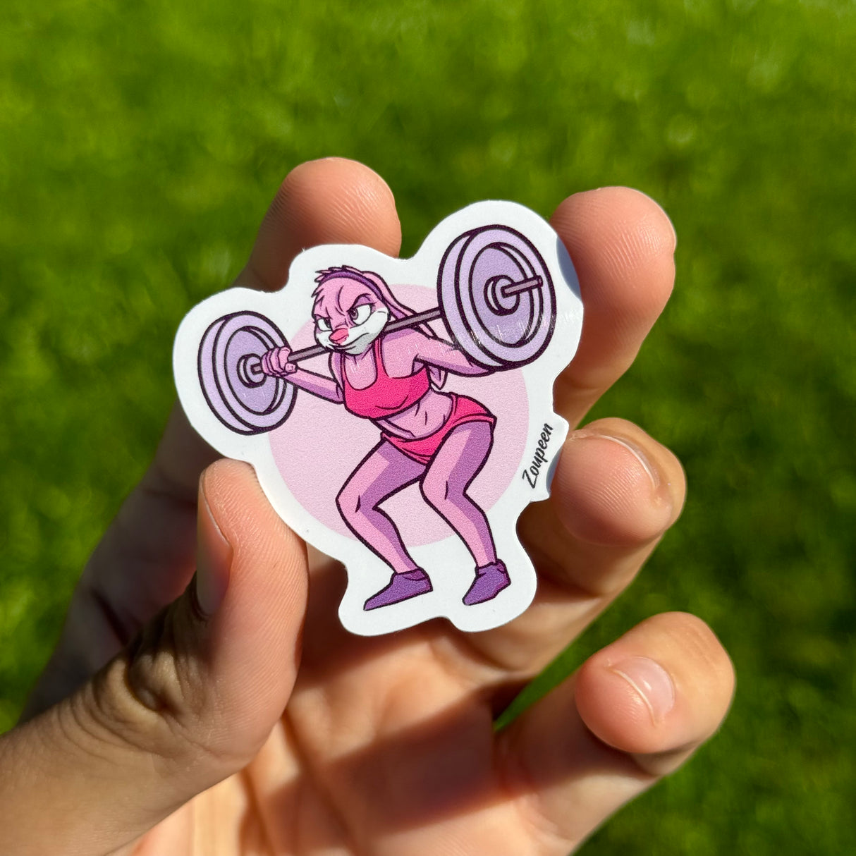 Fitness Bunny Sticker