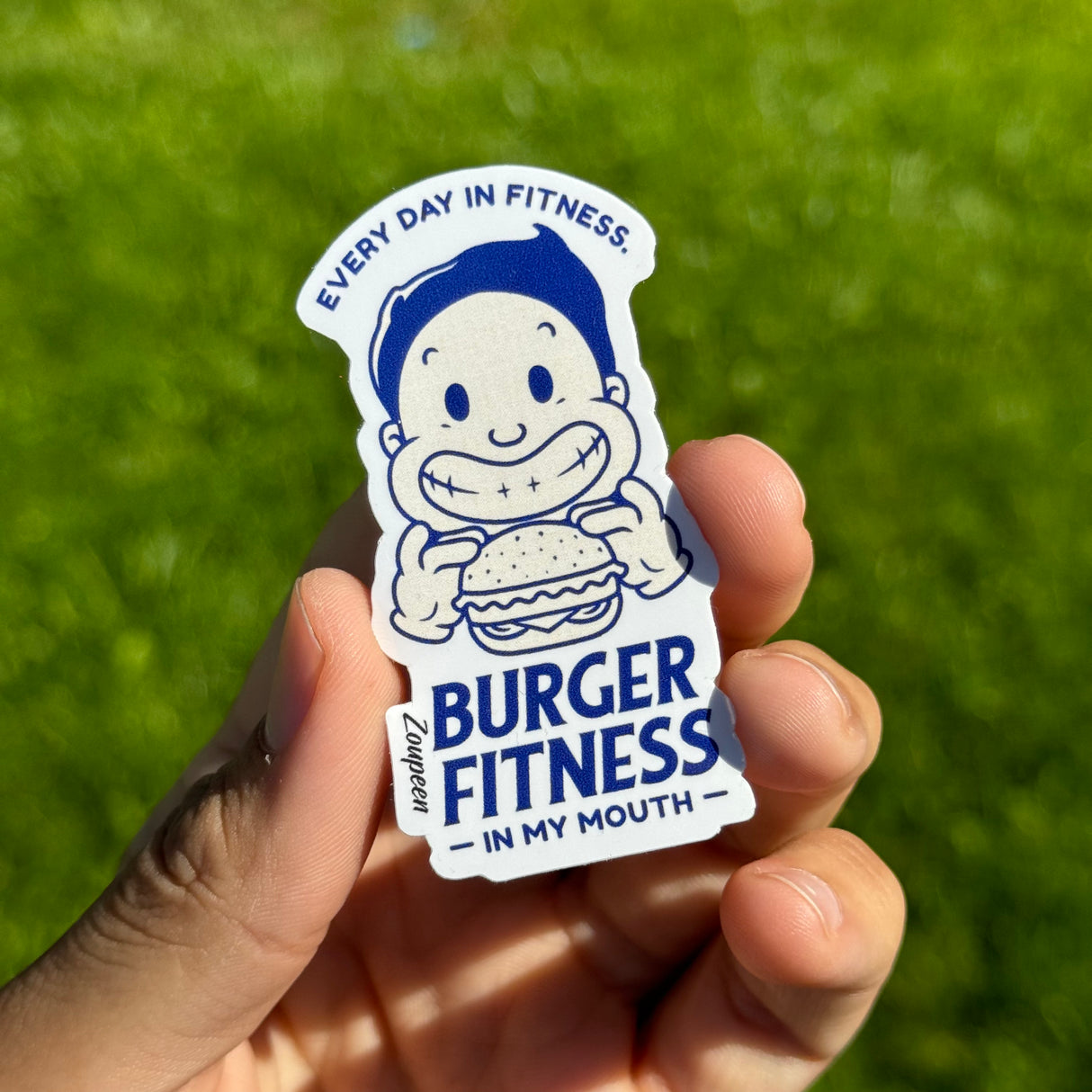 Burger Gains Sticker