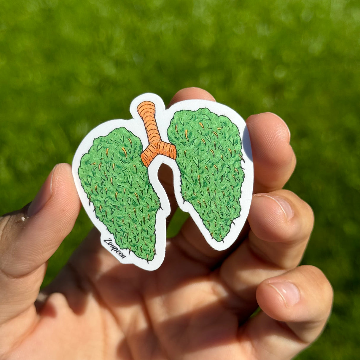 Cannabis Lungs Sticker
