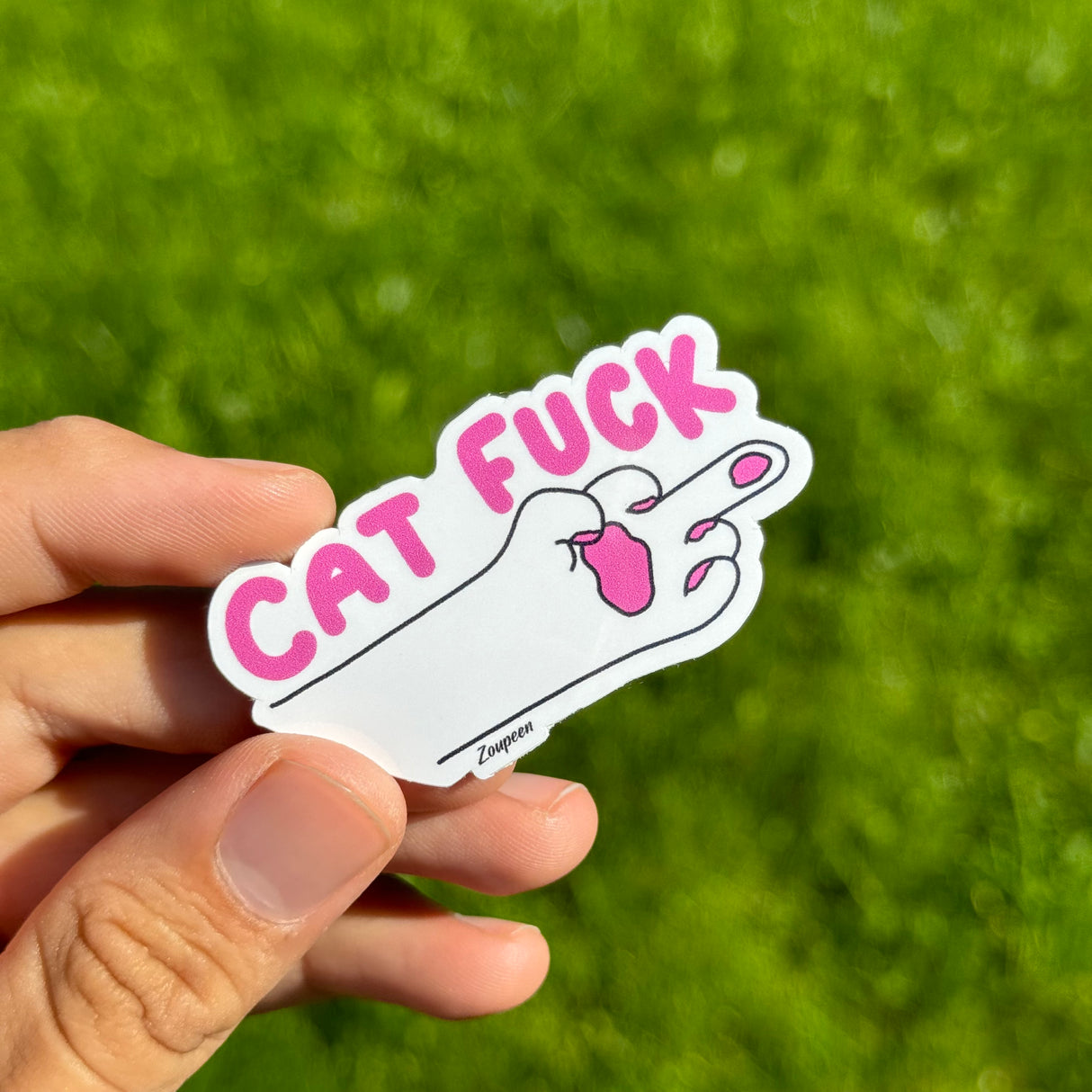 Cat Attitude Sticker