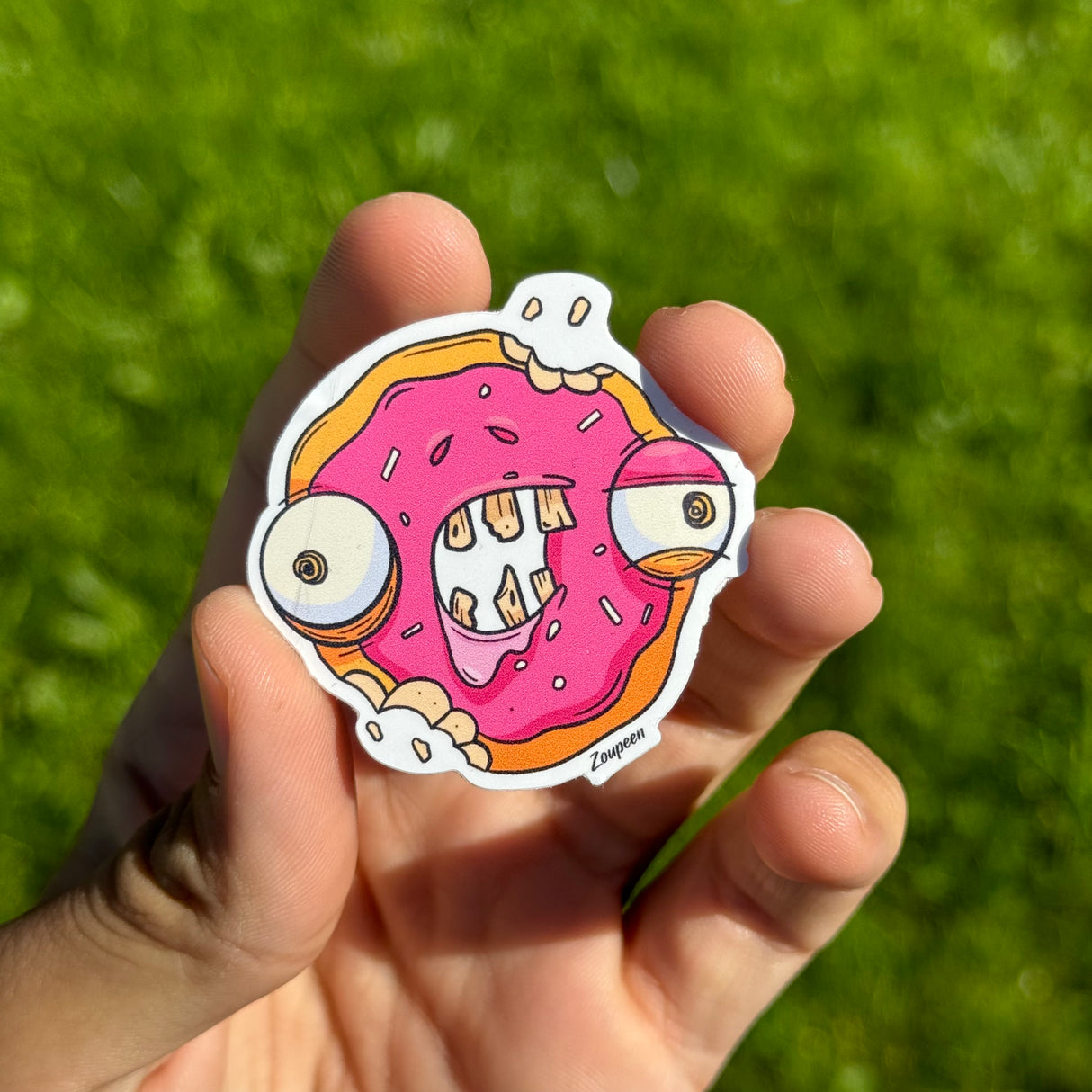 Zombie Donut Sticker