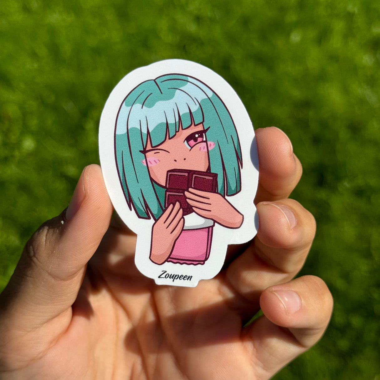 Choco-Love Girl Sticker
