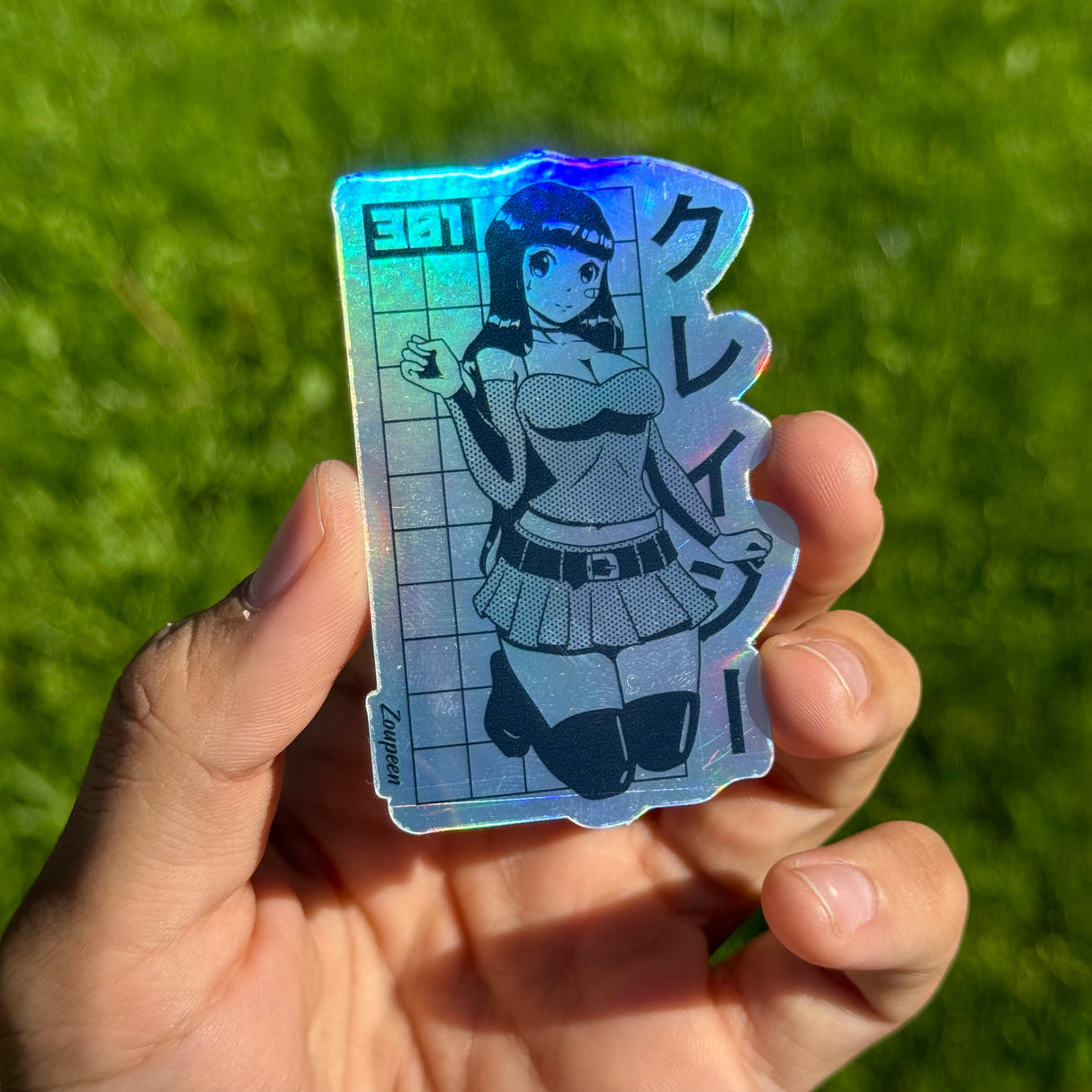 Crazy Anime Girl Sticker