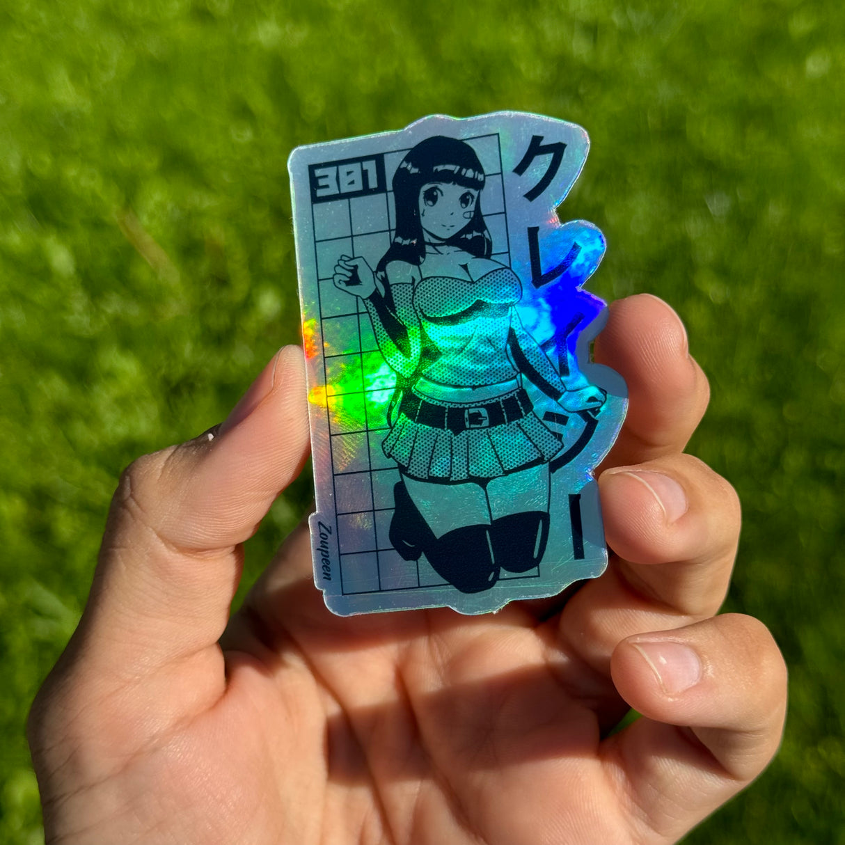 Crazy Anime Girl Sticker