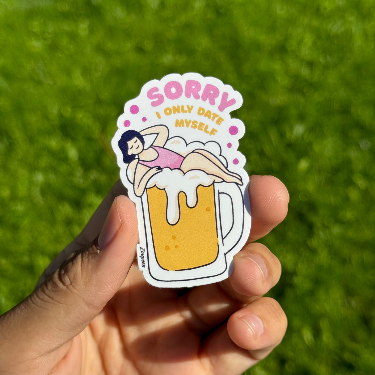Self-Date Delight Sticker