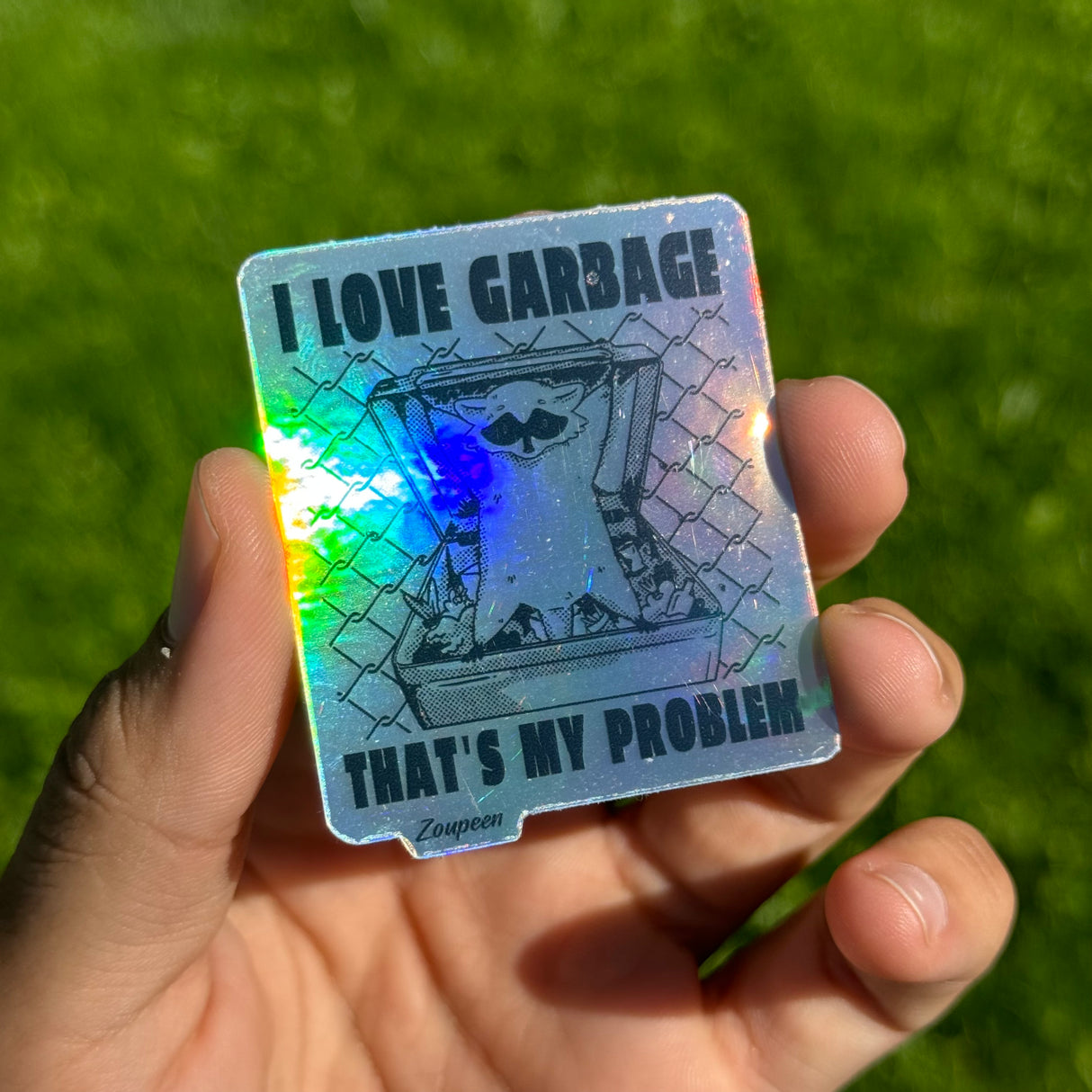 Garbage Raccoon Sticker