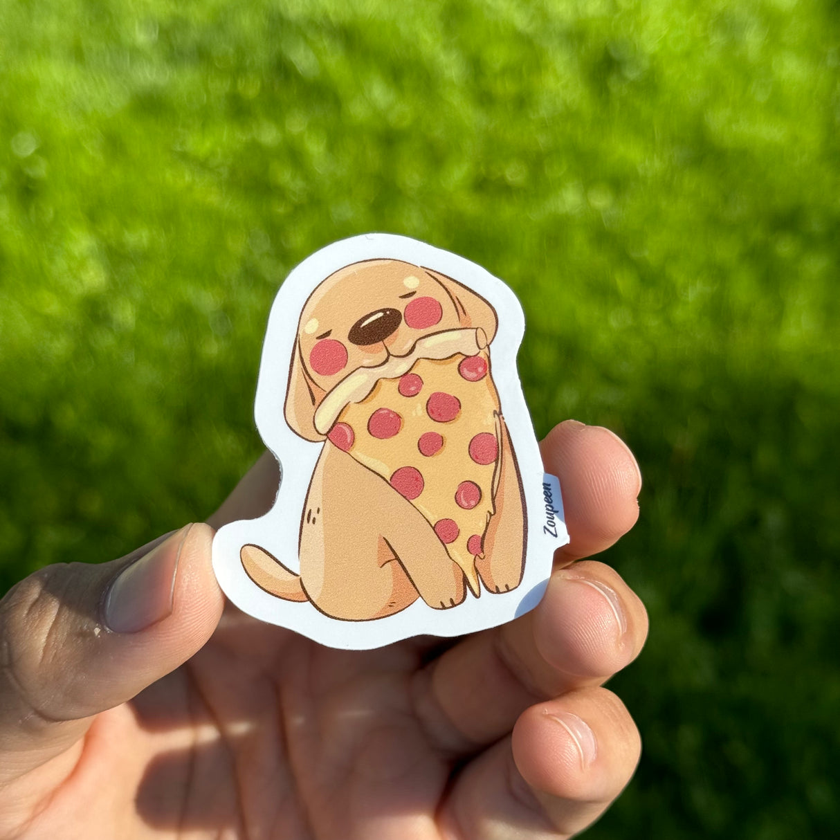 Pizza Pup Delight Sticker