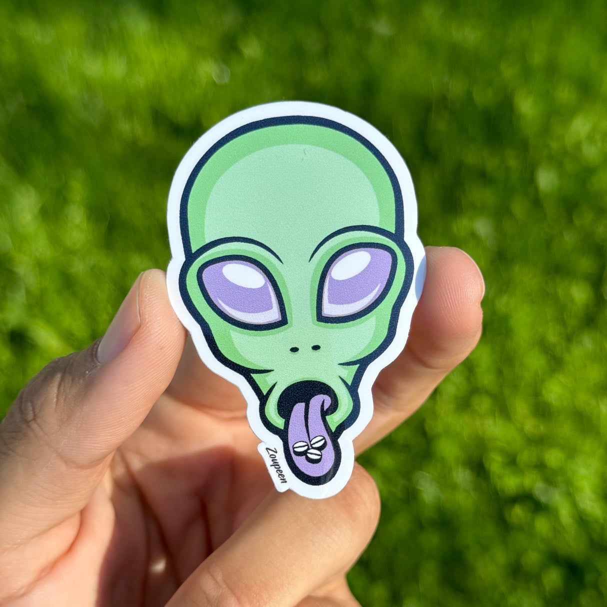 Out-of-This-World Alien Sticker