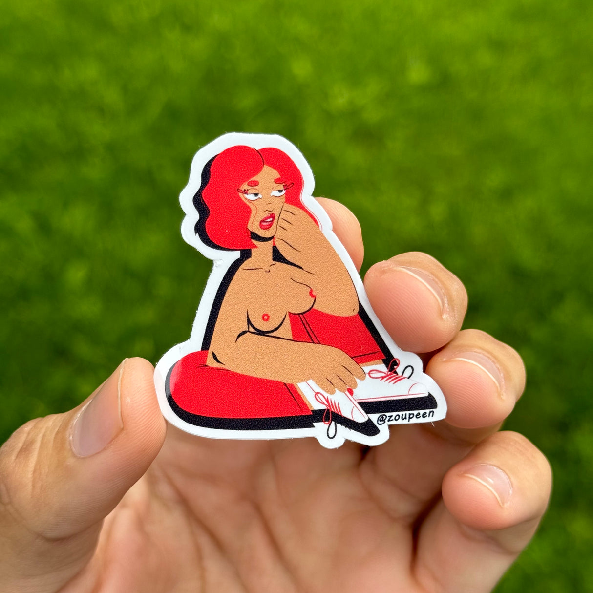 Hot Girl Sticker