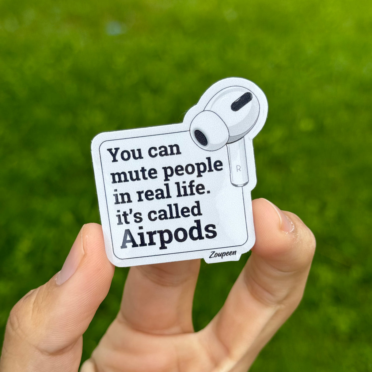 AirPods Mute Button Sticker