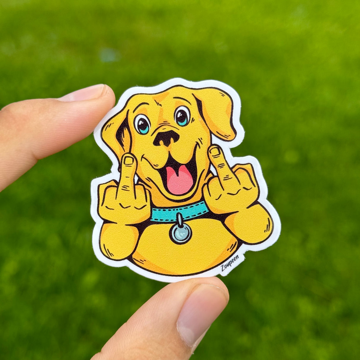 Cheeky Pup Sticker