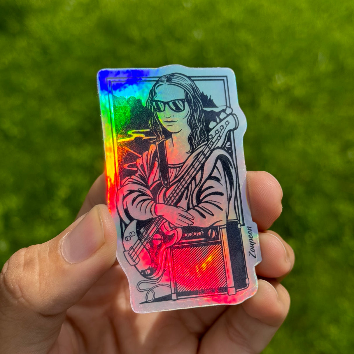 Mona Lisa Rock Sticker