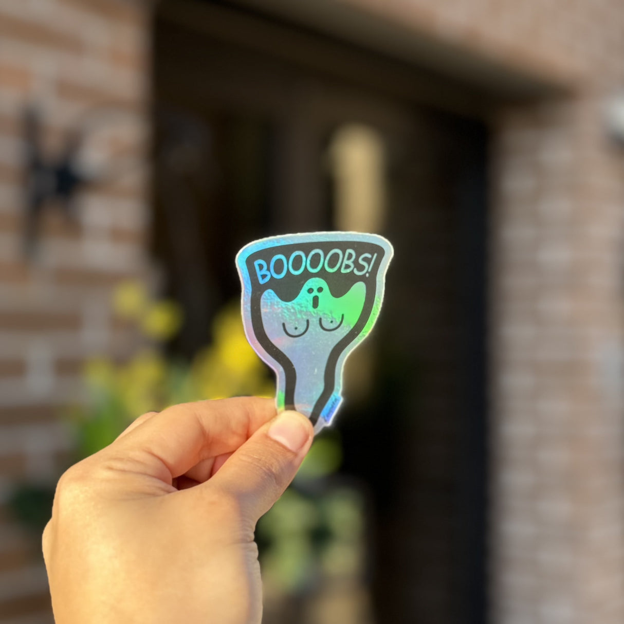 Boooobs Ghost Sticker