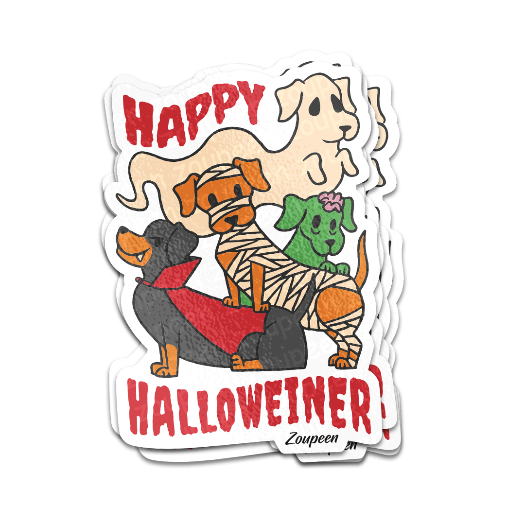 Halloweiner Dogs Sticker