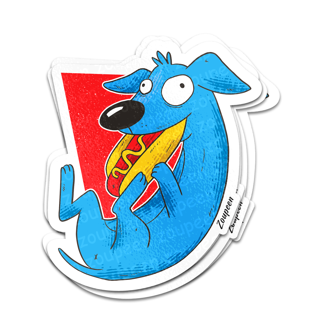 Hot Dog Sticker
