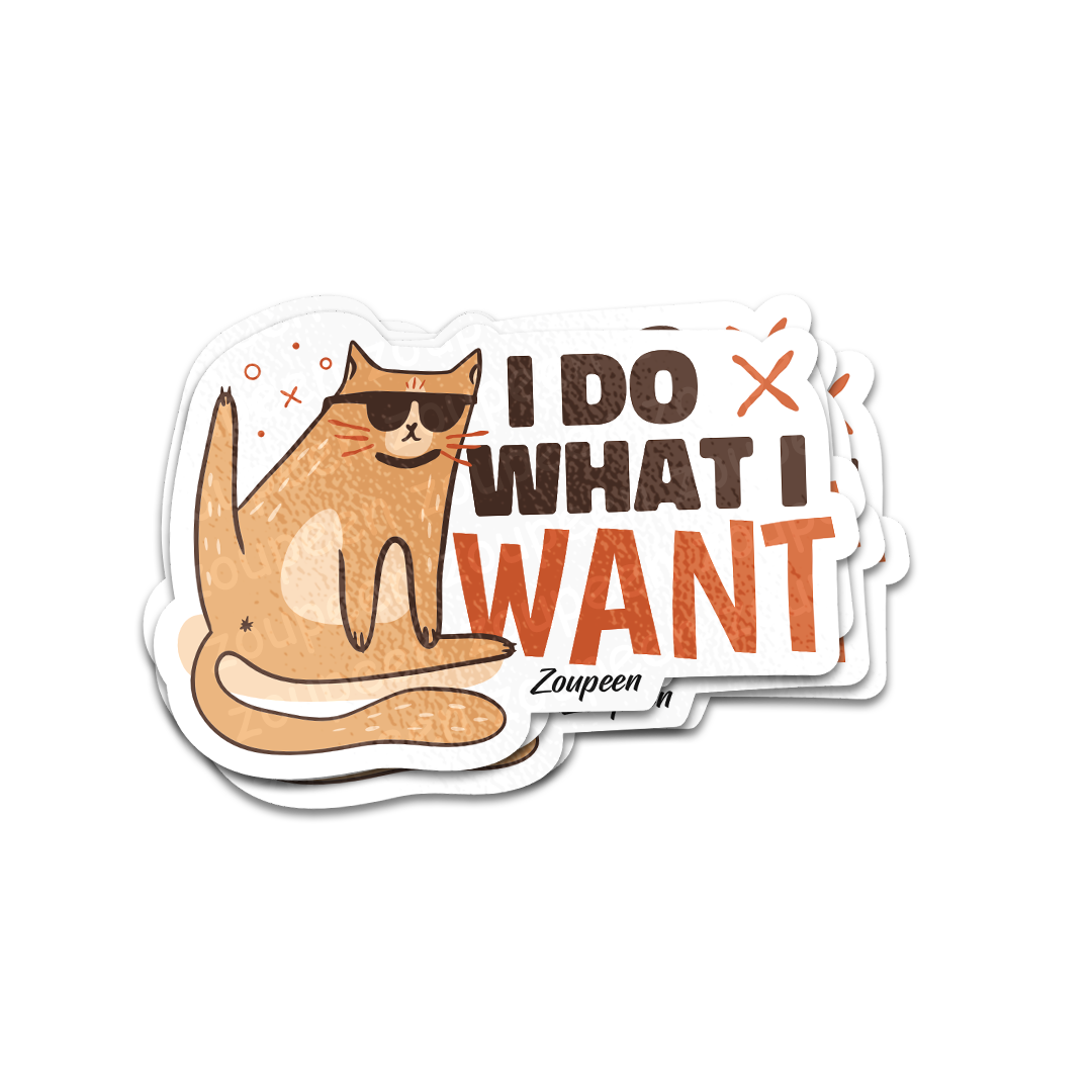 Cool Cat Sticker