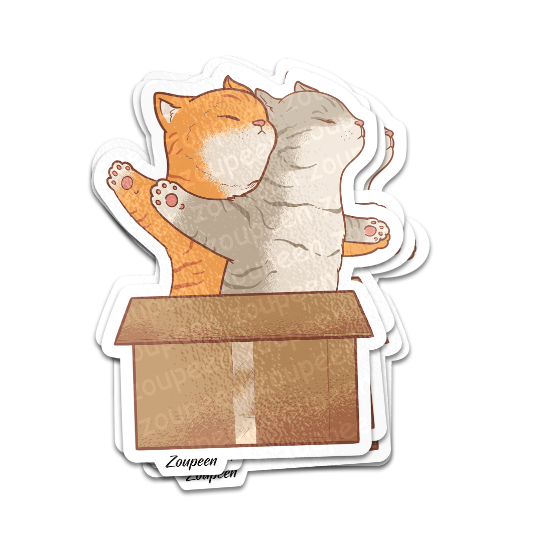 Titanic Cats Sticker