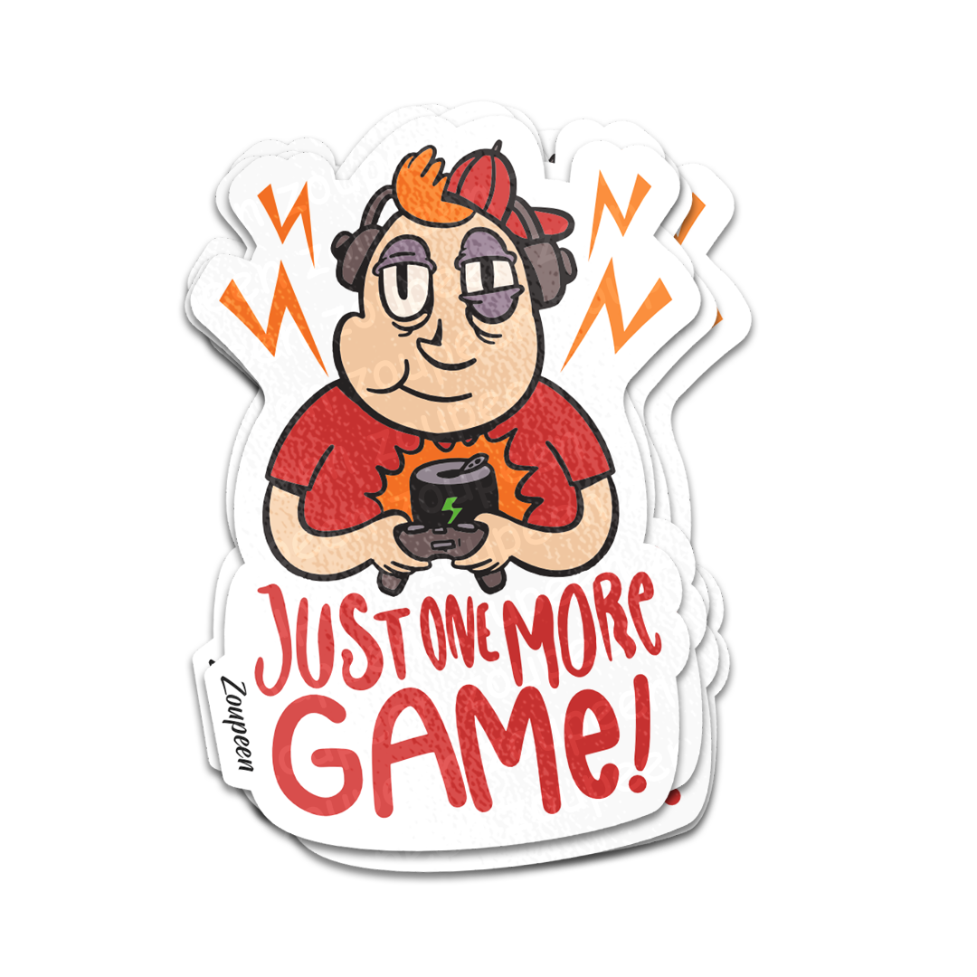 One More Game Sticker