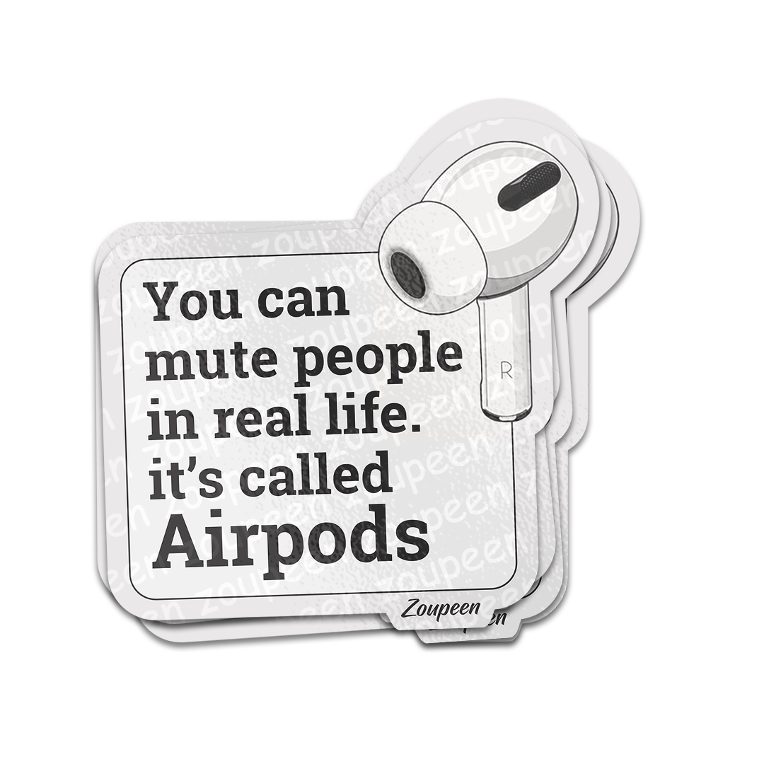 AirPods Mute Button Sticker