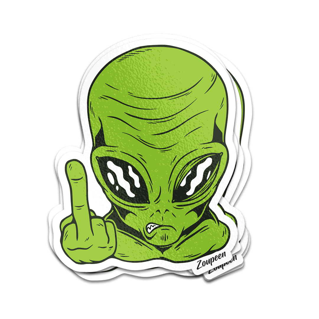 Alien Attitude Sticker