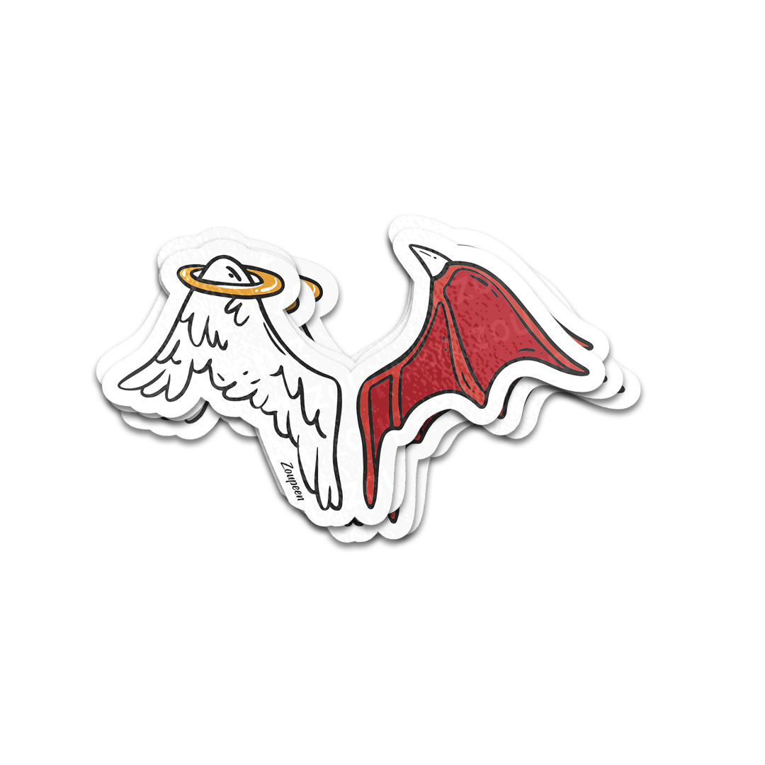 Angel & Demon Wings Sticker