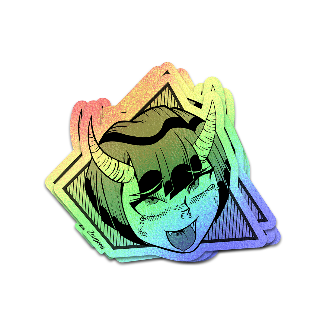 Demon Anime Girl Sticker