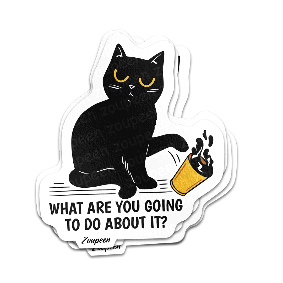 Rebellious Cat Sticker