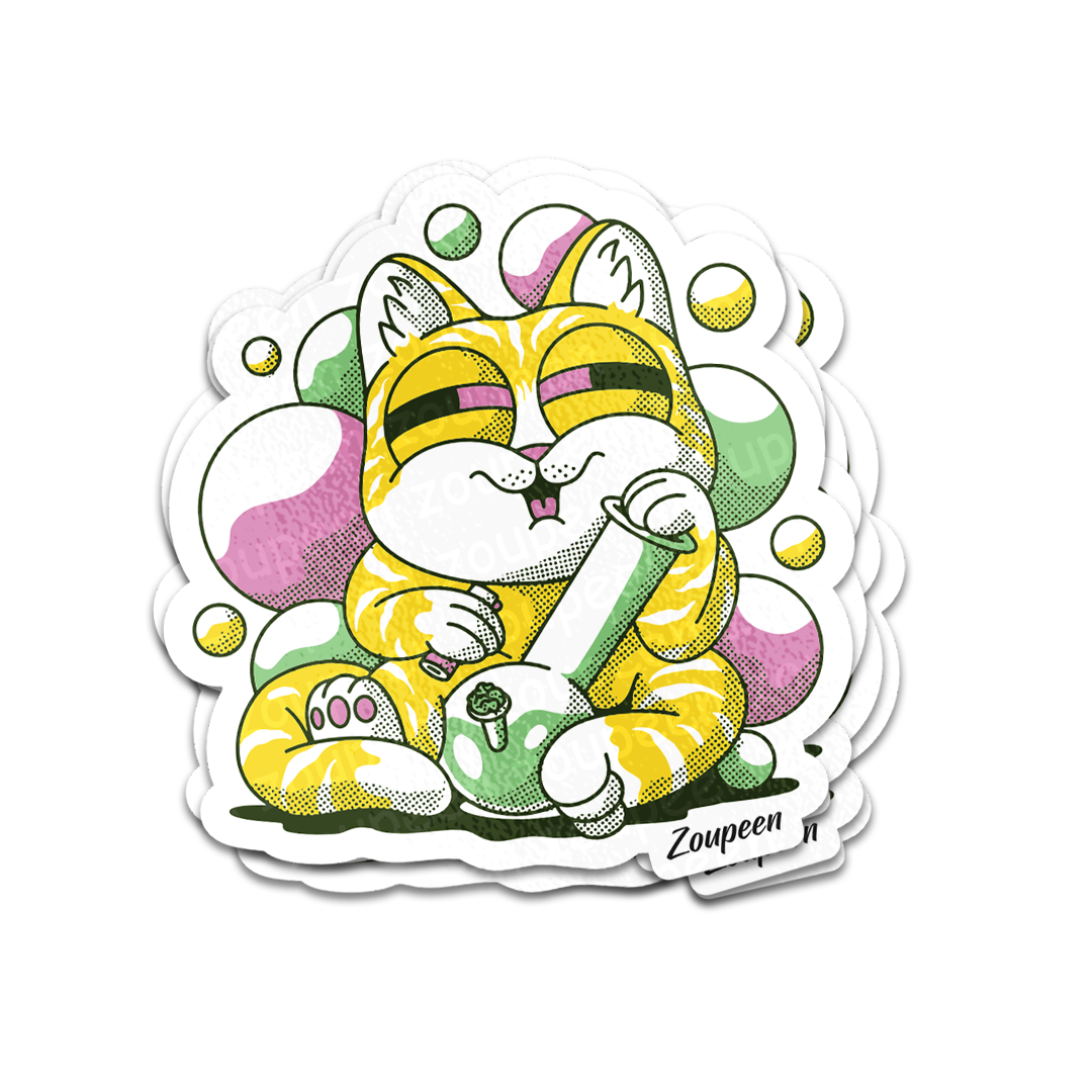 Chill Kitty Sticker