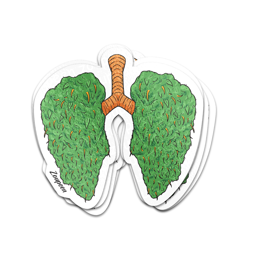 Cannabis Lungs Sticker
