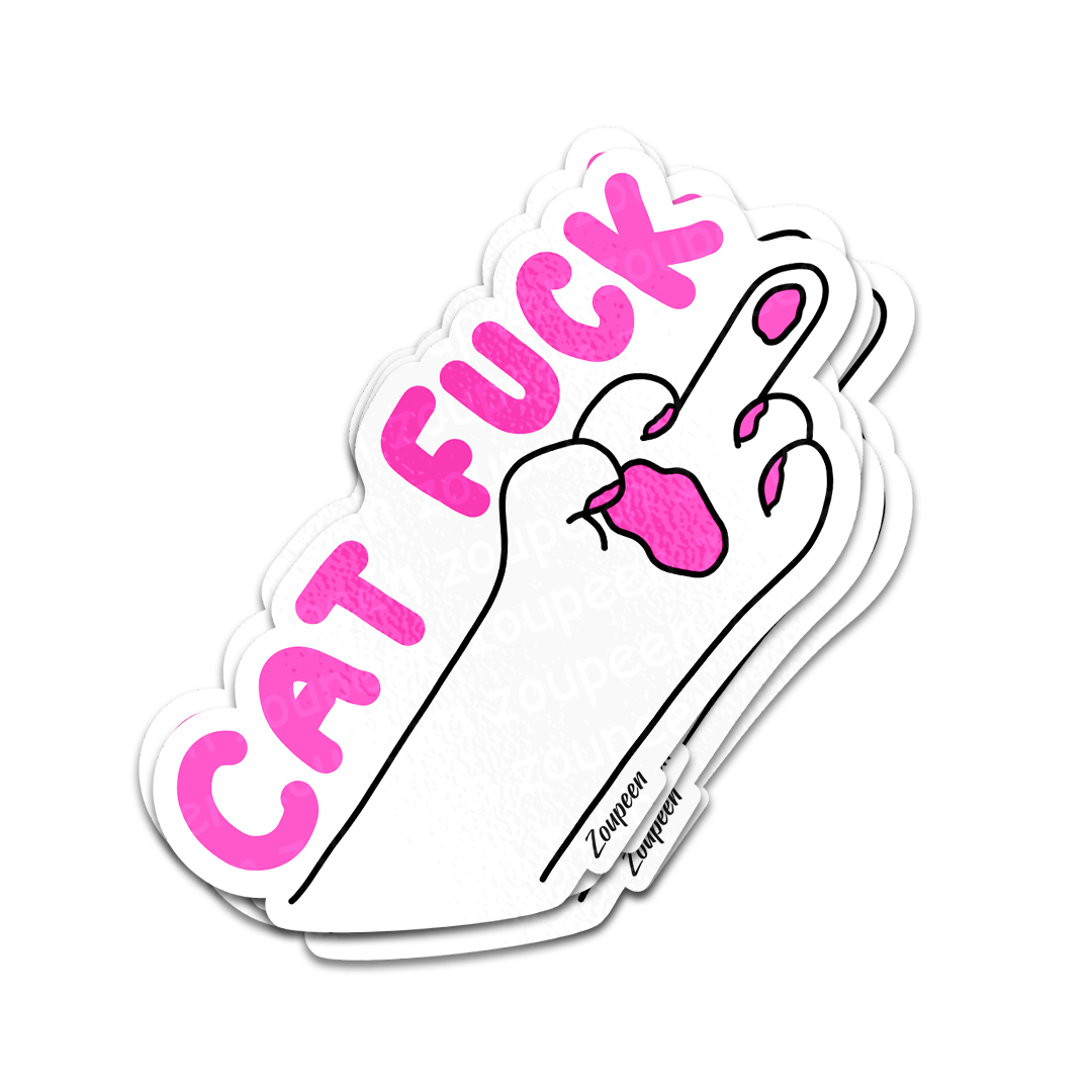 Cat Attitude Sticker