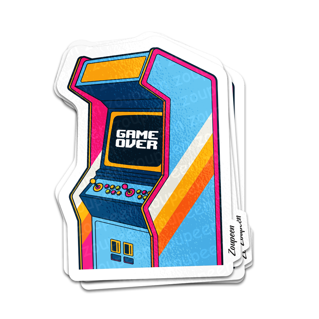 Retro Game Over Sticker