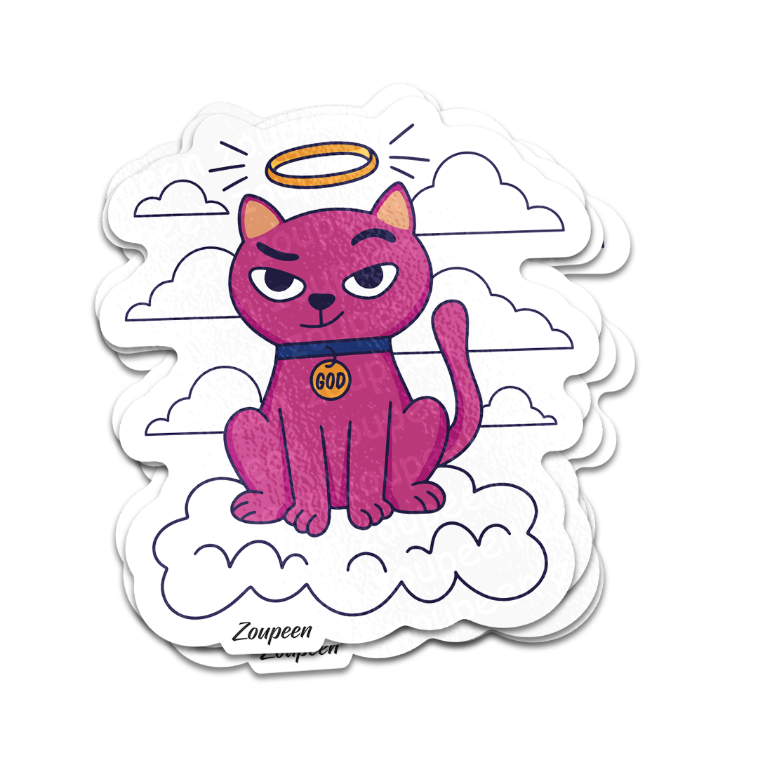 Divine Kitty Sticker
