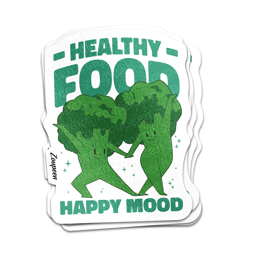 Happy Broccoli Sticker