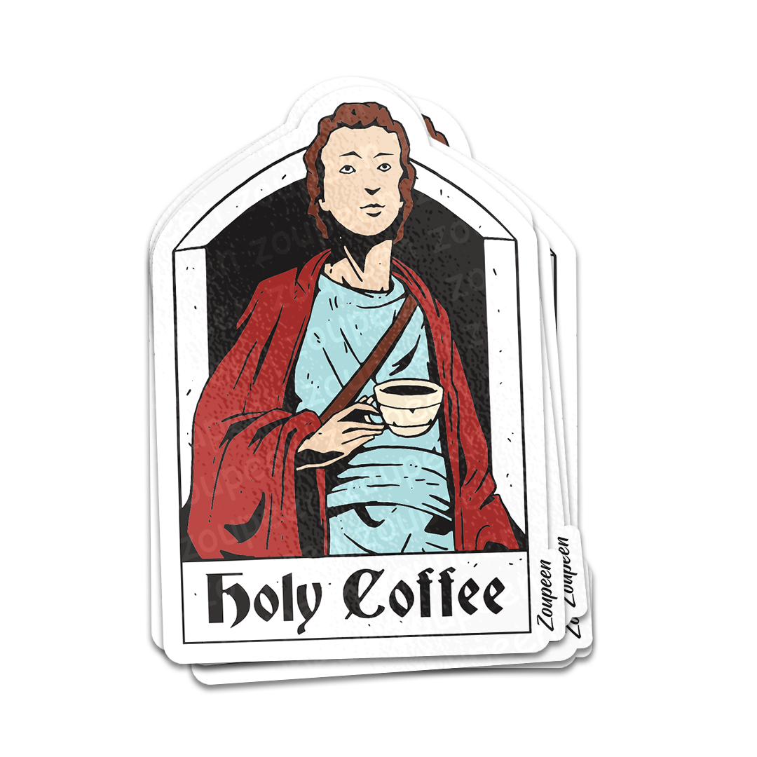 Holy Coffee Sticker