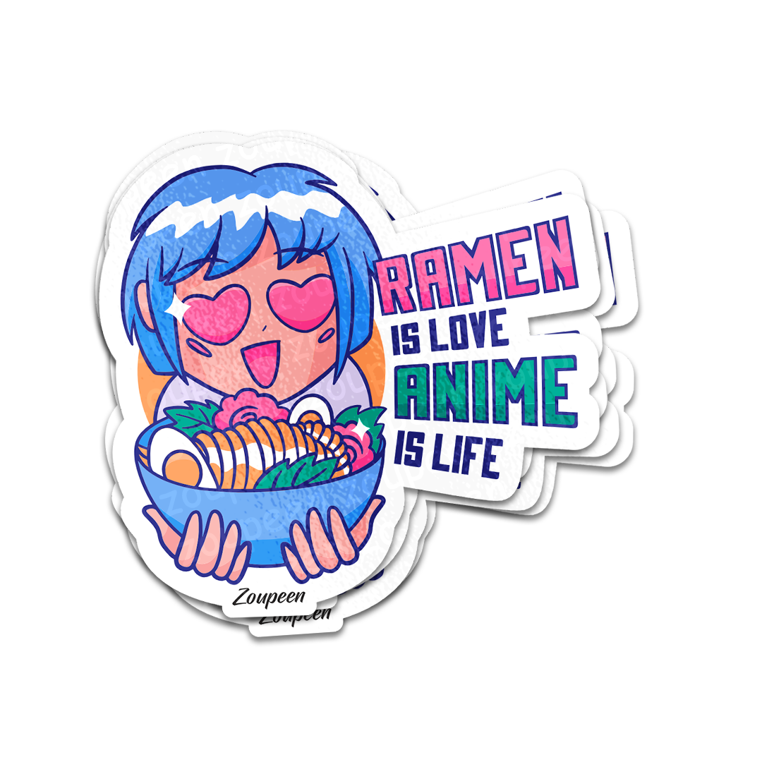 Ramen Anime Crush Sticker