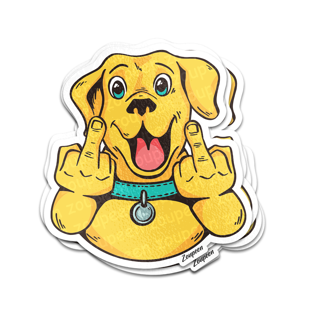 Cheeky Pup Sticker